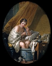 François Boucher, Jeune femme prenant un bain de pieds