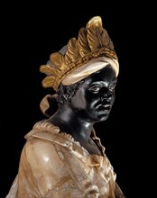 Statue royale de femme noire (détail)