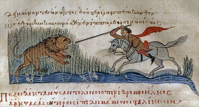 Oppian of Apamea, 'Cynegetica': Lion hunt in the marsh