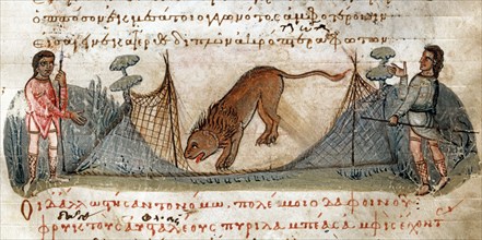 Oppian of Apamea, 'Cynegetica': Lion hunting