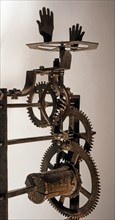 Mécanisme de contrepoids réalisé d'après les dessins de Léonard de Vinci