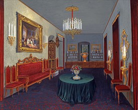 Germano Prosdocimi, The salon of the Villa Lazarovich in Trieste