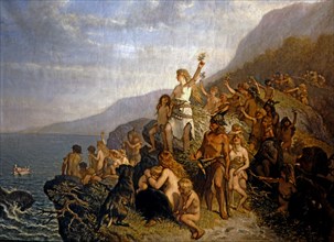 Cesare dell'Acqua, The Argonauts arriving at the mouth of the Timavo River
