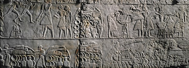 Relief provenant de la tombe de Horemheb à Saqqarah