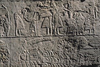 Relief provenant de la tombe de Horemheb à Saqqarah
