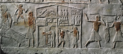 Relief de la tombe de Horemheb à Saqqarah