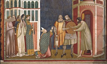 Giotto, La libération de l'hérétique Pierre d'Alife (détail)