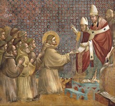 Giotto, Le Pape Innocent III approuve la Règle de saint François (détail)