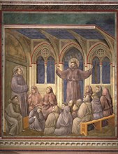Giotto, Apparition de Saint François au Chapitre franciscain d'Arles