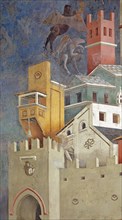 Giotto, Saint François chasse les démons d'Arezzo (détail)