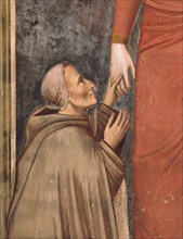 Giotto, Marie-Madeleine et Tebaldo Pontano, évêque d’Assise, en habits de franciscain (détail)