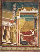 Giotto, Le songe du pape Innocent III : saint François empêche l'église Saint-Jean-de-Latran de s'effondrer