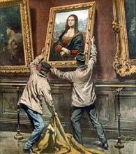 Vincenzo Pietro Peruggia vole "La Joconde" de Léonard de Vinci au musée du Louvre dans la nuit du 21 au 22 août 1911