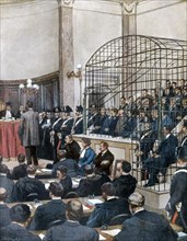 Procès aux Assises de Viterbe contre une quarantaine de membres de la camorra accusés de meurtre (1911)