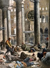 Choléra à Constantinople. Sainte-Sophie réduite à un lazaret (1913)