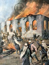Lutte acharnée des nationalistes arabes de Palestine contre les immigrants juifs. Après un assaut sur la ville de Tibériade, la synagogue est dévastée et incendiée (1938)