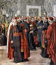 Annonce de la mort du pape Léon XIII au Vatican le 20 juillet 1903