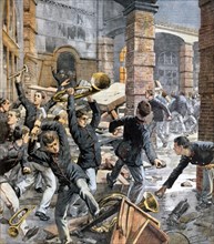 Révolte des garçons de la maison de correction Marchiondi à Milan, agression et destruction des ateliers (1903)
