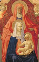 Masaccio et Masolino da Panicale, Vierge à l’Enfant avec sainte Anne (détail)