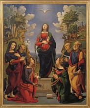 Piero di Cosimo, Immaculée Conception et 6 saints