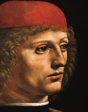 De Vinci, Portrait d’un musicien (détail)