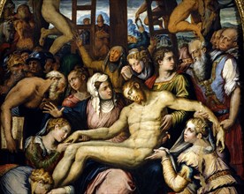 Vasari, Lamentation sur le Christ descendu de la Croix (détail)
