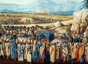 Baseggio, Vue de la caravane qui part du Caire, pour aller en pèlerinage à La Mecque (détail)