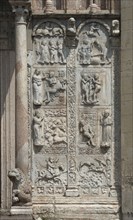 Panneau latéral droit du portail de la basilique San Zeno Maggiore à Vérone