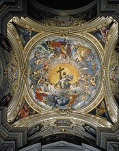 Coupole de la cathédrale de Ravenne, peinte par Guido Reni