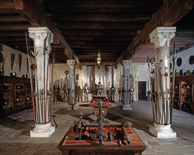Salle d'armes de la forteresse de Monselice (Italie)