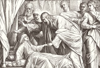 Carolsfeld, Jésus ressuscite la fille de Jaïrus (détail)