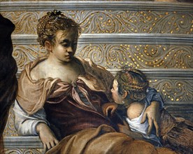 Tintoret, Présentation de Marie au Temple (détail)