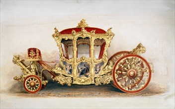 Carrosse de cérémonie utilisé pour le couronnement de l'empereur Charles VII du Saint-Empire