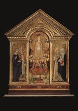 Lorenzo di Pietro, L'Assomption de la Vierge entre les saints Agathe, Calixte, Catherine, Pie