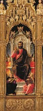 Bartolomeo Vivarini, Saint Marc et quatre saints (détail)