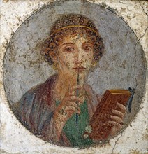 Portrait de jeune fille "La poétesse de Pompéi"