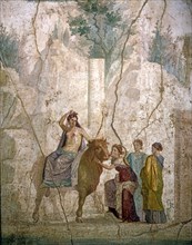 L'enlèvement d'Europe, fresque de Pompéi