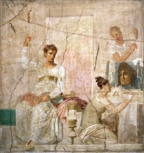 L'acteur Roi, fresque d'Herculanum