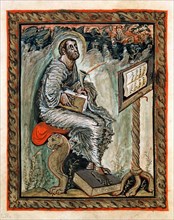 Evangéliaire dit d'Ebon : Saint Luc l'Evangéliste