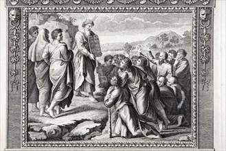 L'Exode, chapitre 34 : Moïse descend du Mont Sinaï et présente les Tables de la Loi aux fils d'Israël