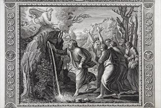 Le Livre des Nombres, chapitre 20 : Moïse fait jaillir de l'eau du rocher