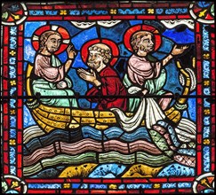 La pêche miraculeuse (vitrail de Chartres)