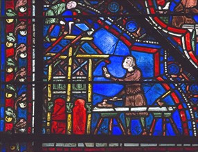 Charpentiers (vitrail de Chartres)