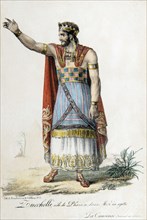 Portrait de Henri-Bernard Dabadie dans le rôle de Pharaon dans "Mosè in Egitto" de Rossini