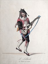 Luigi Lablache dans le rôle de Figaro, dans l'opéra "LE Barbier de Séville" de Rossini