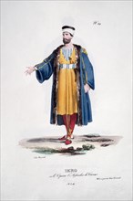 Costume de scène pour le personnage de Hieros dans "Le Siège de Corinthe" de Rossini