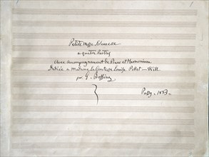 Partition de la "Petite messe solennelle" de Rossini