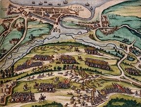 Hogenberg, Henri IV reconquiert la ville de Dieppe