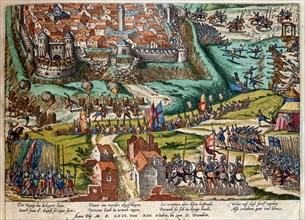 Hogenberg, The siege of Saint-Jean d'Angély, 1569