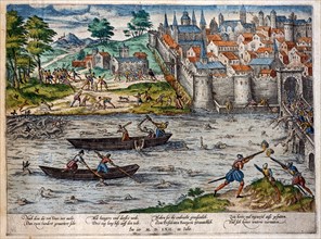 Hogenberg, Le massacre de Tours, juillet 1562